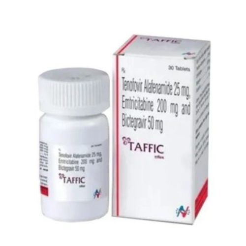 Bictegravir 50mg, Emtricitabine 200mg,Tenofovir Alafenamide 25mgTaffic Tablets
